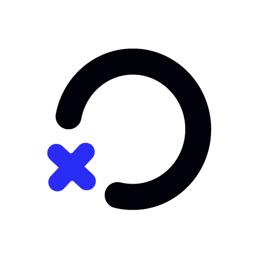 PXP Circle Mark Black + Blue